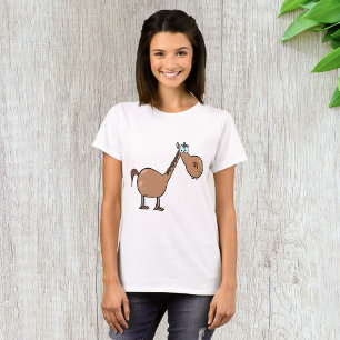 Camiseta Caballo Divertido Tonto Semental Marrón Divertido