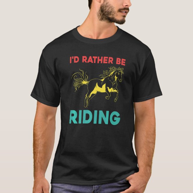 Camiseta Caballo ecuestre  Cabalgata  Caballo (Anverso)