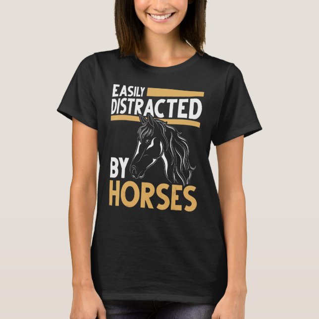Camiseta Caballo ecuestre de equitación (Anverso)