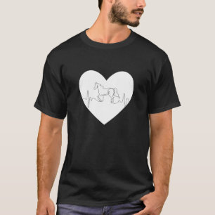 Camiseta Caballo ecuestre Tee caballo latido caballo caball