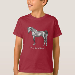 Camiseta Caballo egipcio-egipcio-grisáceo