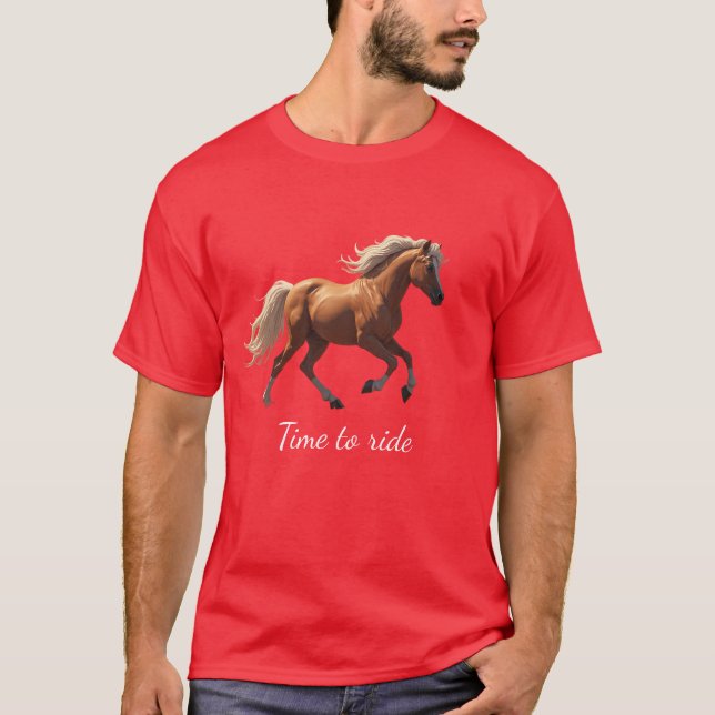 Camiseta Caballo elegante  (Anverso)