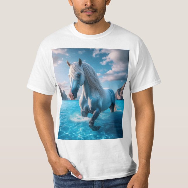 Camiseta Caballo en aguas cristalinas (Anverso)