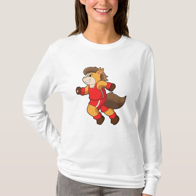 Camiseta Caballo en carrera (Anverso)