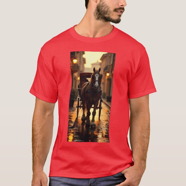 Camiseta caballo en el chica de la ciudad (Anverso)