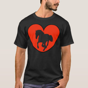 Camiseta Caballo en el corazón de la compra de regalos de a