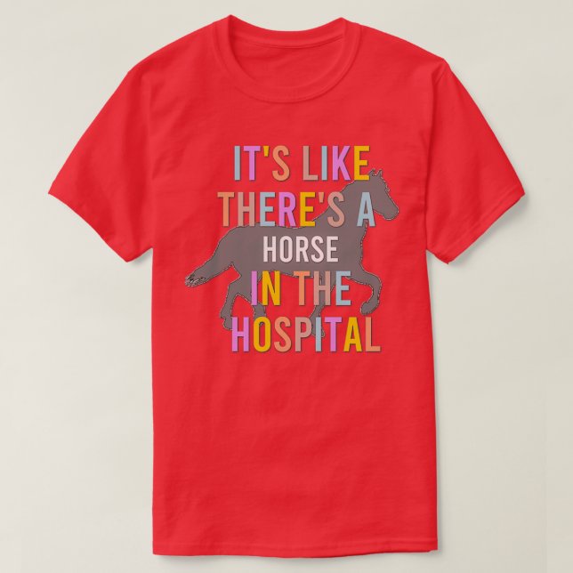 Camiseta Caballo en el hospital (Diseño del anverso)