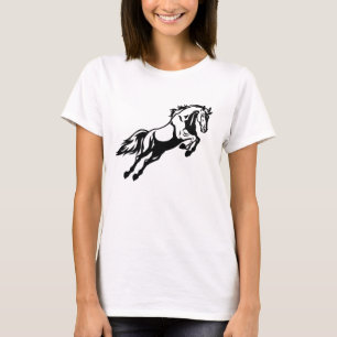 Camiseta caballo en el salto