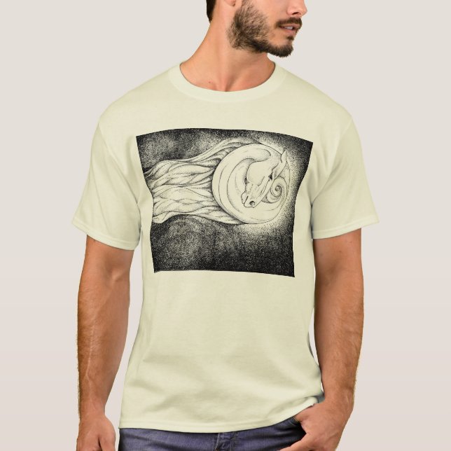 Camiseta Caballo en la luna (Anverso)