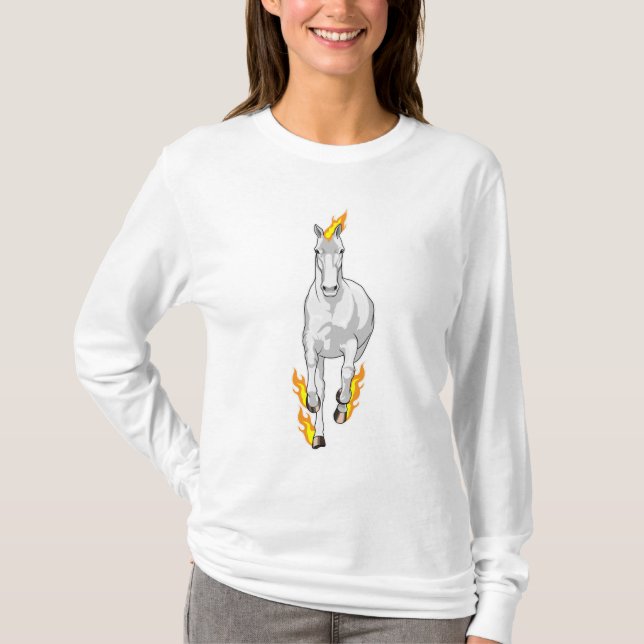 Camiseta Caballo en llamas (Anverso)