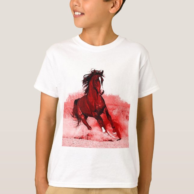 Camiseta Caballo en marcha (Anverso)