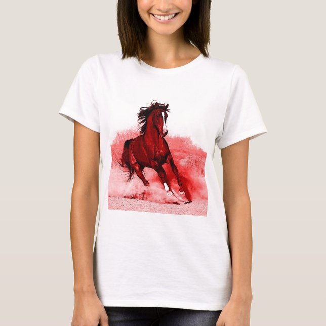 Camiseta Caballo en marcha (Anverso)