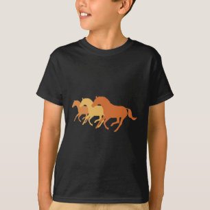 Camiseta Caballo en marcha (Naranja)