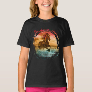 CAMISETA CABALLO EN TEMPORADA MARINA