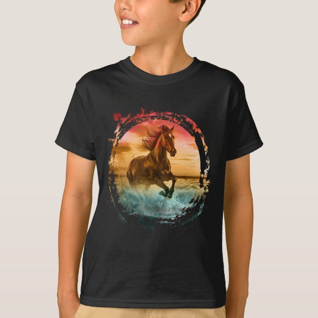 CAMISETA CABALLO EN TEMPORADA MARINA (Anverso)