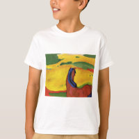 Caballo en un paisaje de Franz Marc