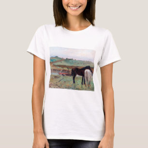 Camiseta Caballo en una pradera, Edgar Degas