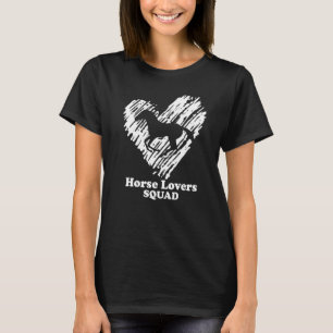 Camiseta Caballo Equipo Jinete De Caballos Silueta Escuchar