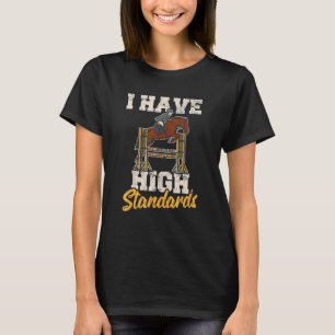 Camiseta Caballo Equitación Salto de Obstáculos Tengo Alto