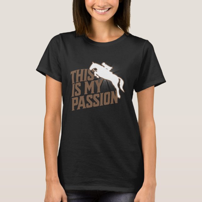 Camiseta Caballo Este Es Mi Passion Horse Riendo (Anverso)