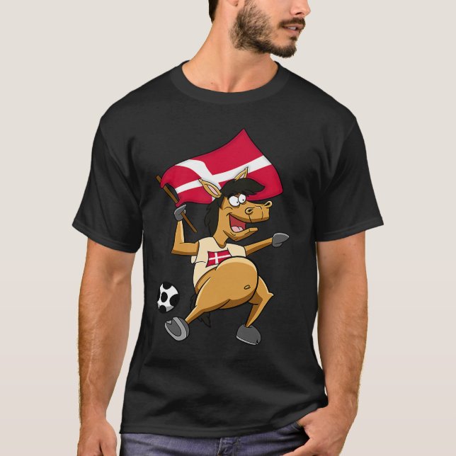 Camiseta Caballo fan Dinamarca (Anverso)