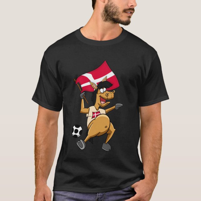 Camiseta Caballo Fan Dinamarca (Anverso)