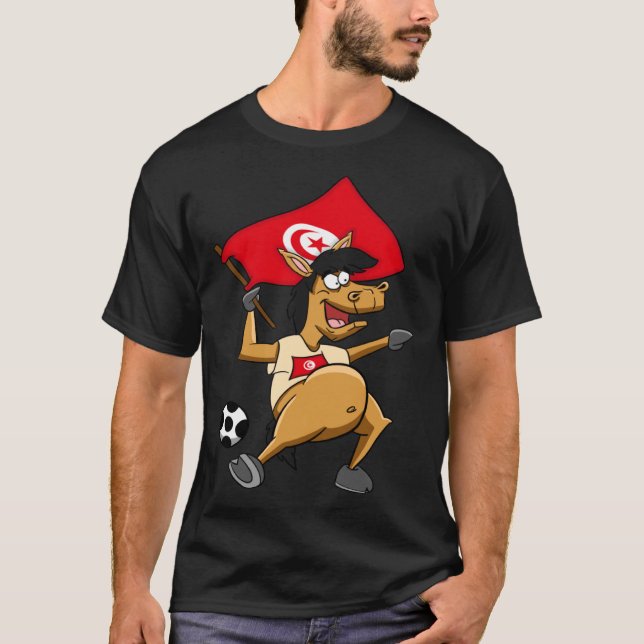 Camiseta Caballo fan Túnez (Anverso)