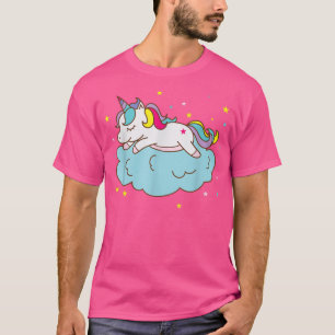 Camiseta Caballo fantástico Unicornio en la nube