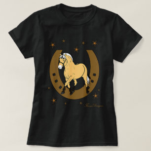 Camiseta Caballo Fjord Fjord Fjordi con pony de herradura f