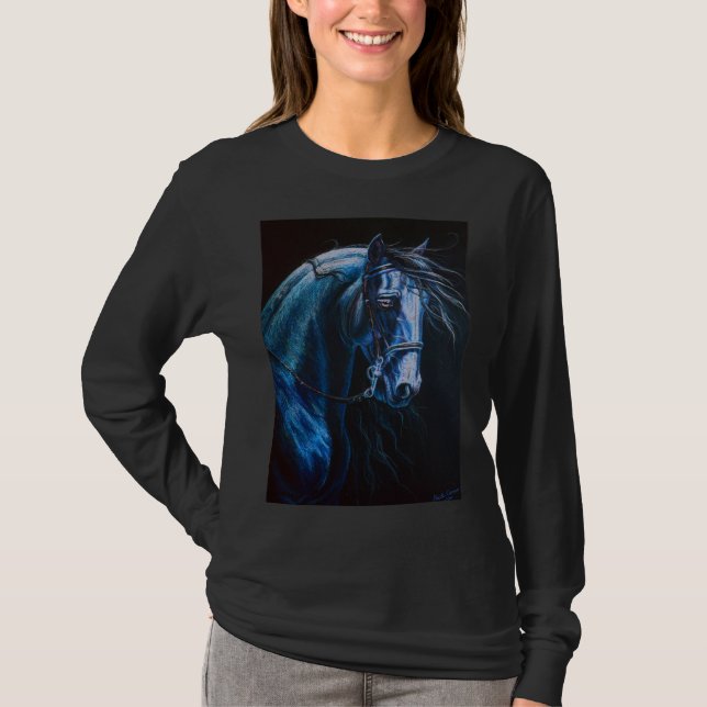 Camiseta Caballo frisio (Anverso)