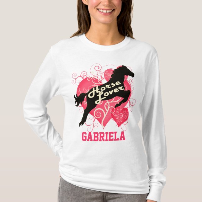 Camiseta Caballo Gabriela personalizada amante (Anverso)