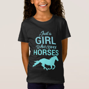 Camiseta Caballo Galopa Una Niña Que Ama Los Caballos