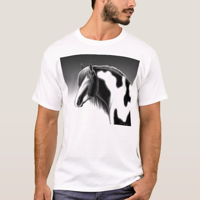 Camiseta Caballo gitano de la pintura de Vanner (Anverso)