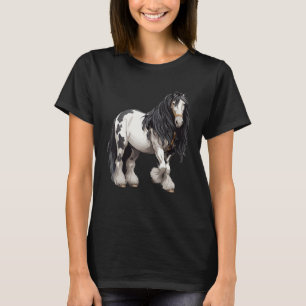 Camiseta Caballo Gitano Negro Vanner en equitación ecuestre