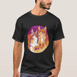 Camiseta Caballo gráfico retro amante del caballo jinete ec