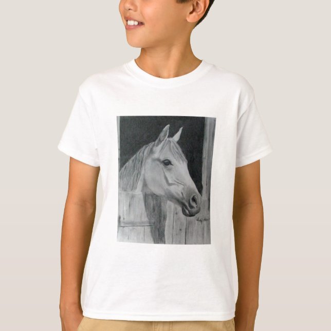 Camiseta Caballo gris (Anverso)