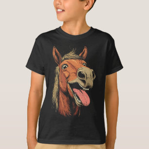 Camiseta Caballo Guay Con Caballos De Lengua En Caballo En