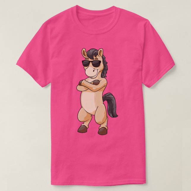 Camiseta Caballo Guay con gafas de sol (Diseño del anverso)