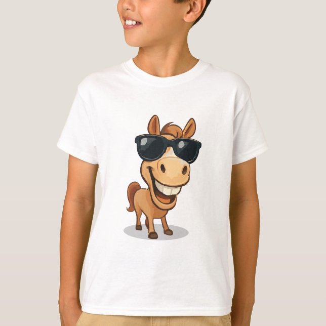 Camiseta Caballo Guay con sombras (Anverso)