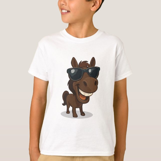 Camiseta Caballo Guay con sombras (Anverso)