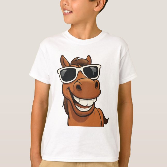Camiseta Caballo Guay con sombras (Anverso)