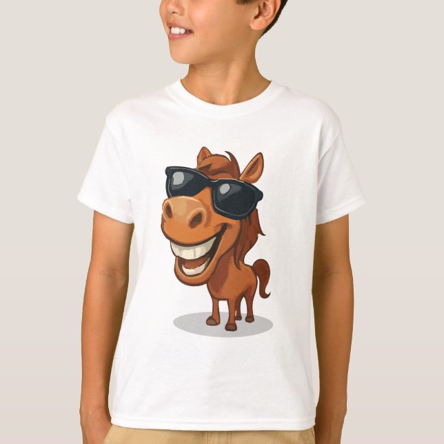 Camiseta Caballo Guay con sombras (Anverso)