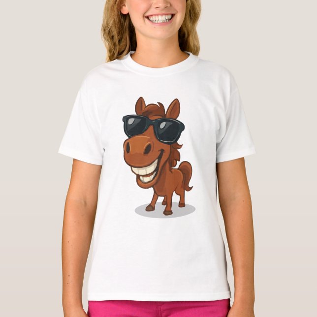 Camiseta Caballo Guay con sombras (Anverso)