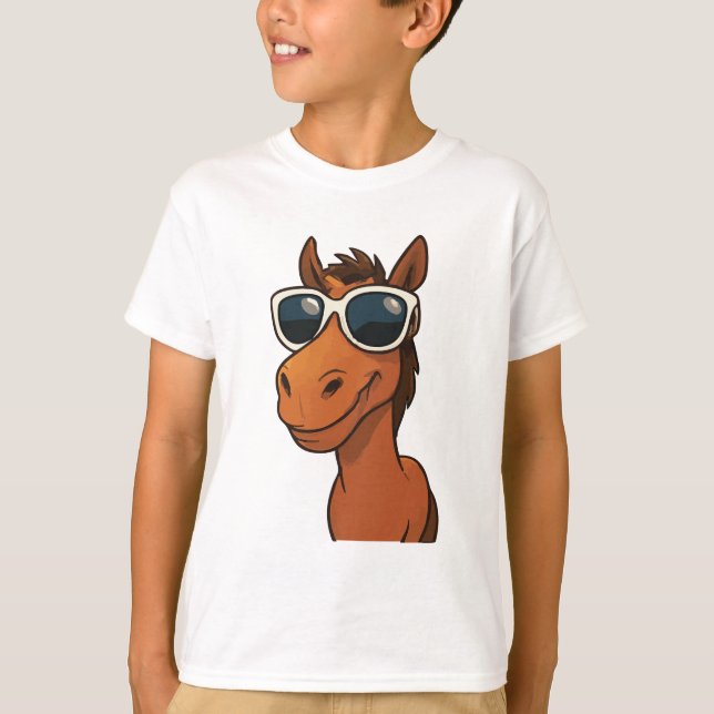 Camiseta Caballo Guay con sombras (Anverso)