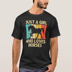 Camiseta Caballo Guay Para Chicas Caballo De Carreras De Ca