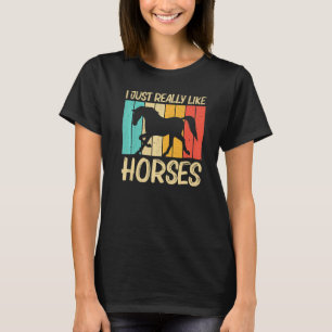 Camiseta Caballo Guay Para Hombres Mujeres Caballos De Carr