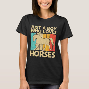 Camiseta Caballo Guay Para Niños Niños Caballo Ecuestre Rid