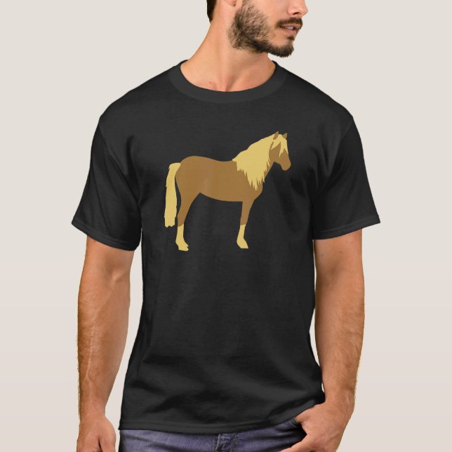 Camiseta caballo Haflinger (Anverso)