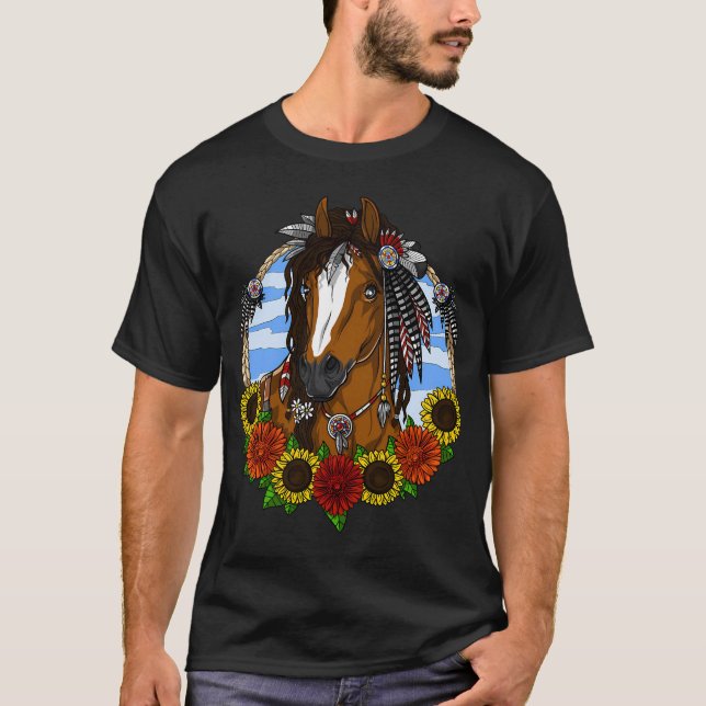 Camiseta Caballo Hippie (Anverso)