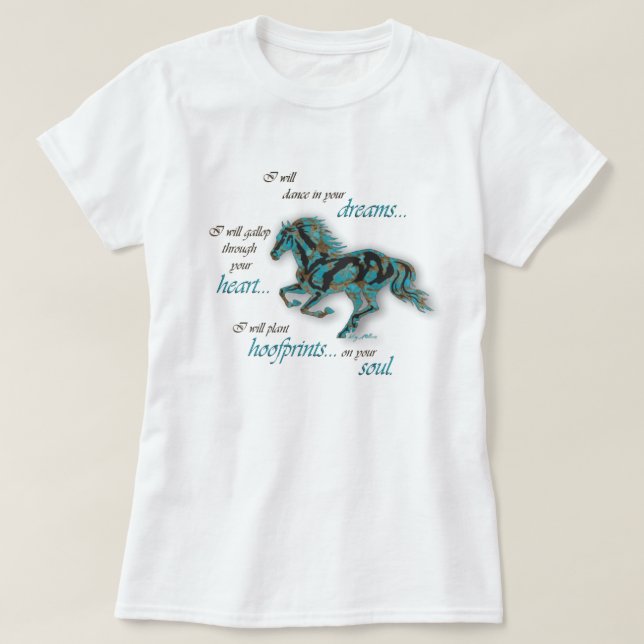 Camiseta Caballo inspirador (Diseño del anverso)